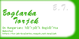 boglarka torjek business card